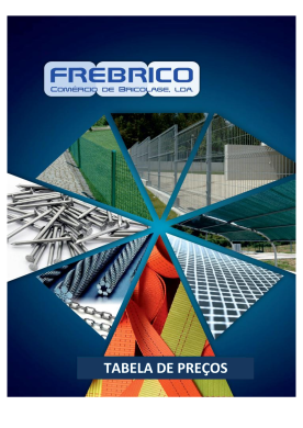 Tabela de Preços Frebrico 2026